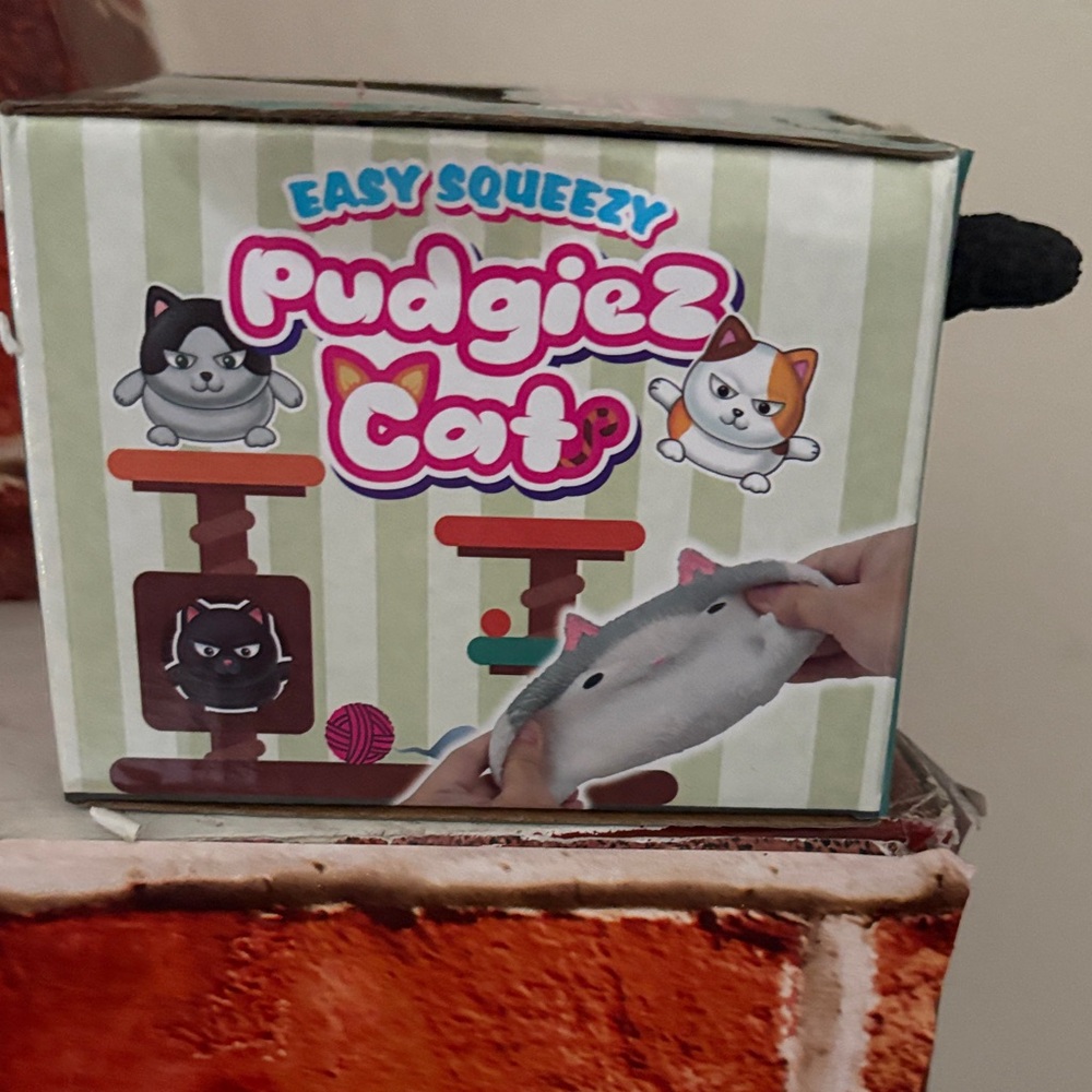 Pudgiez Cat Plush Squeeze Toy — Black - Picture 12 of 14